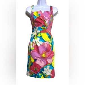 Donna Morgan -Tropical Hibiscus Beach Dress size 4